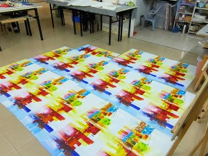 抽象油画作品 