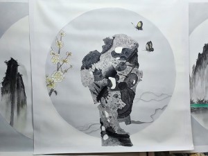 中国风油画作品 