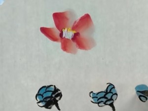 一个视频教会你画山茶花